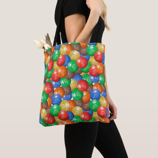M&M Snoep Canvas tas | Kleurrijke Trick-or-Treat B (Dichtbij)
