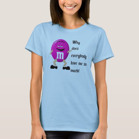 M&M Waarom houden ze van T-shirt (Voorkant)