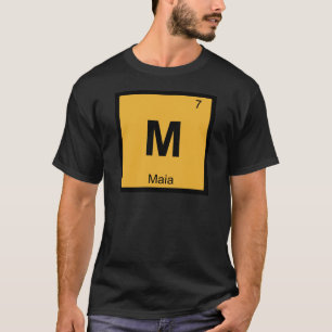 M - Maia Plejaden Scheikunde Periodiek Systeem T-shirt
