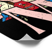 M Mary Virgin Sacred Heart Jesus Religieuze Cathol Poster (Hoek)