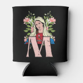 M Mary Virgin Sacred Heart Jesus Religious Catholi Blikjeskoeler (Voorkant)