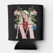 M Mary Virgin Sacred Heart Jesus Religious Catholi Blikjeskoeler (Achterkant)