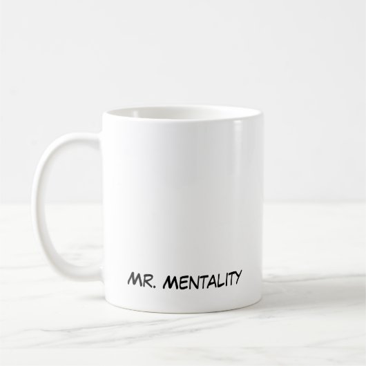 M, Mentality Koffiemok (Links)