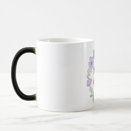 m met Grace Minimalist Floral Mok (Links)