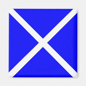 "M" (Mike) Vlag Code van seinen Magneet (Voorkant)