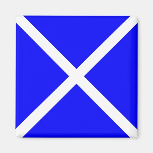 "M" (Mike) Vlag Code van seinen Magneet (Voorkant)
