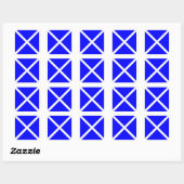 "M" (Mike) Vlag Code van seinen Vlag Vierkante Sticker (Vel)