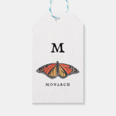 "M"-monarch Cadeaulabel (Voorkant)