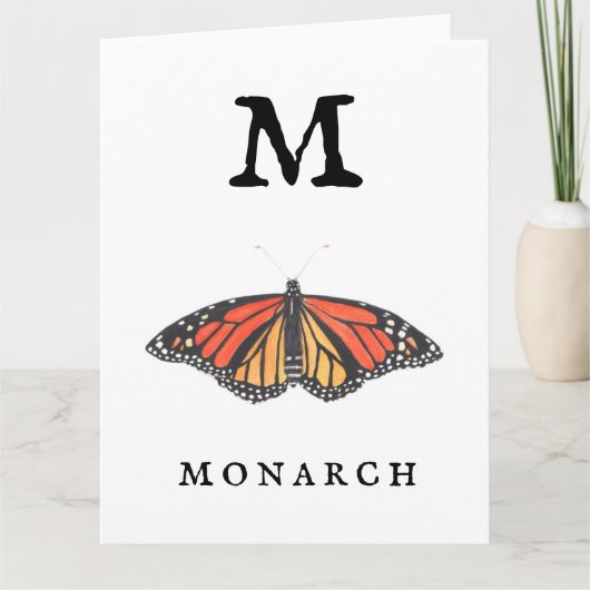"M"-monarch Kaart (Voorkant)