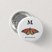 "M"-monarch Ronde Button 3,2 Cm (Voorkant /achterkant)