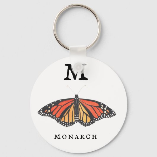 "M"-monarch Sleutelhanger (Voorkant)
