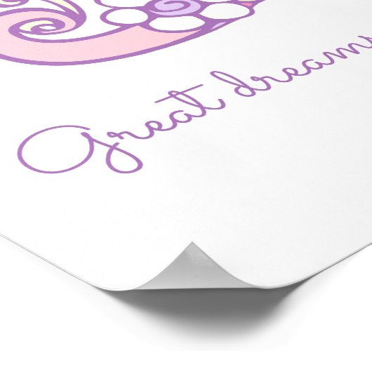 M monogram art Maya meisjes naam poster (Hoek)