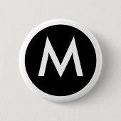 M Monogram Badge Button (Voorkant)