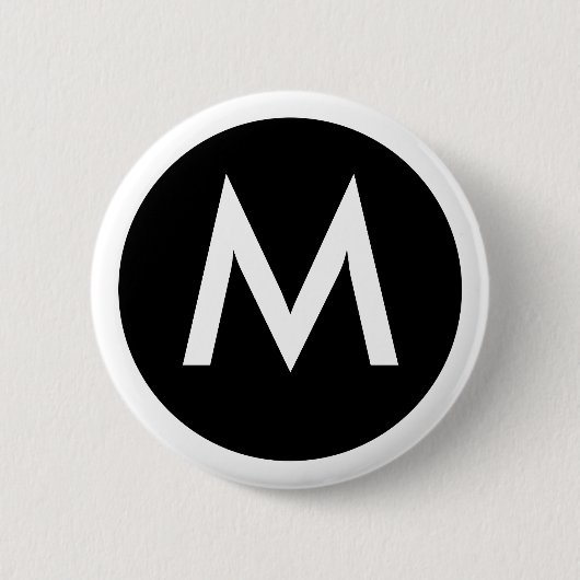 M Monogram Badge Button (Voorkant)