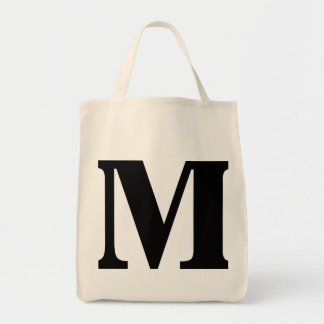 "M" MONOGRAM BAG TOTE BAG