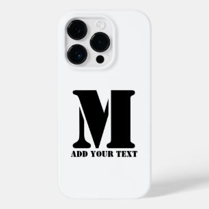 M Monogram Eenvoudig Modern Minimalistisch Geperso Case-Mate iPhone 14 Pro Hoesje