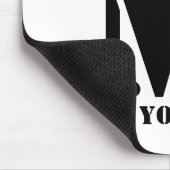 M Monogram Eenvoudig Modern Minimalistisch Geperso Muismat (Hoek)