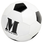 M Monogram Eenvoudig Modern Minimalistisch Geperso Voetbal (Drie kwart)