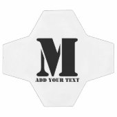 M Monogram Eenvoudig Modern Minimalistisch Geperso Voetbal (Enkel)