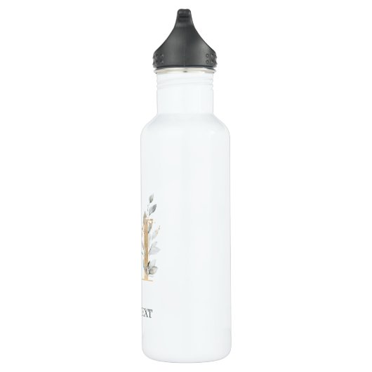 M Monogram Floral Aangepast Waterfles (Rechts)