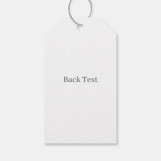 M Monogram Floral Aangepaste Gift Labels Cadeaulabel (Achterkant)