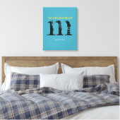 M Monogram Initiaal Bar Bat Mitzvah Sign-In Board Canvas Afdruk (Insitu (Slaapkamer))