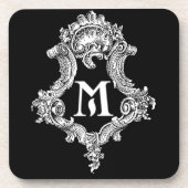 M Monogram Initiaal Bier Onderzetter (Voorkant)