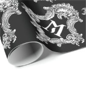 M Monogram Initiaal Cadeaupapier (Rol Hoek)