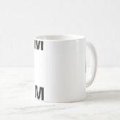 M Monogram Koffiemok (Voorkant rechts)