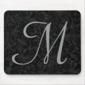 M : Monogram M Elegant Mousepad - Letter Initiaal Muismat (Voorkant)