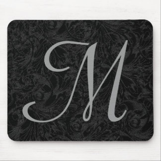 M : Monogram M Elegant Mousepad - Letter Initiaal Muismat