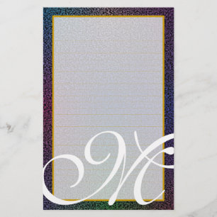 M Monogram "Metallic Black" fijn geblindeerde bank Briefpapier
