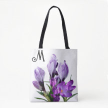  M monogram  paarse florale girly