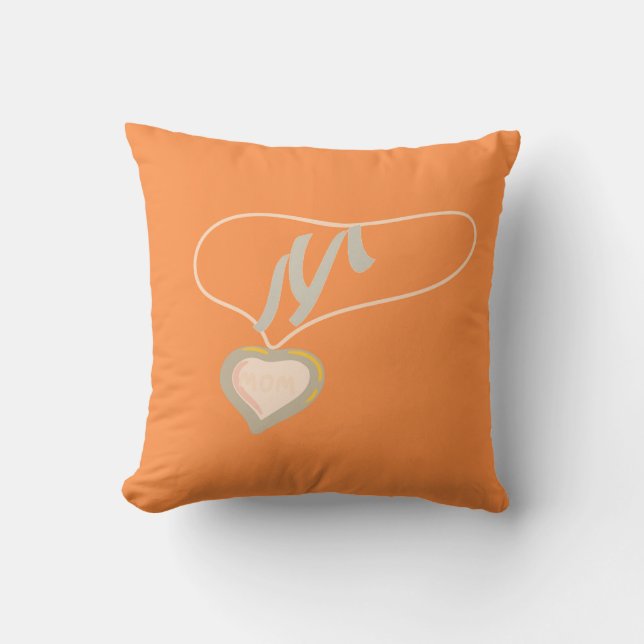 M Monogram Pillow | Custom Mother & Child Decor |  Kussen (Voorkant)