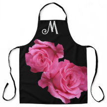  M monogram  roze rozenbloem
