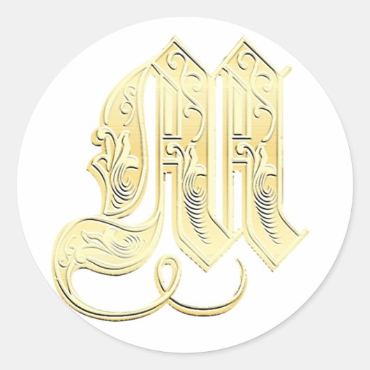 M Monogram stickers (Voorkant)