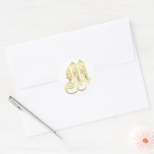 M Monogram stickers (Envelop)