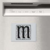 M Monogramm schwarz Magneet (Insitu (Vaatwasser))