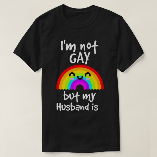 M niet Gay maar mijn man is trots T-shirt (Design voorkant)