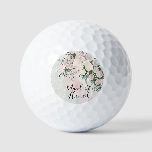 M.O.H Blush strik en Roos Wisteria Boeket Golfballen (Voorkant)