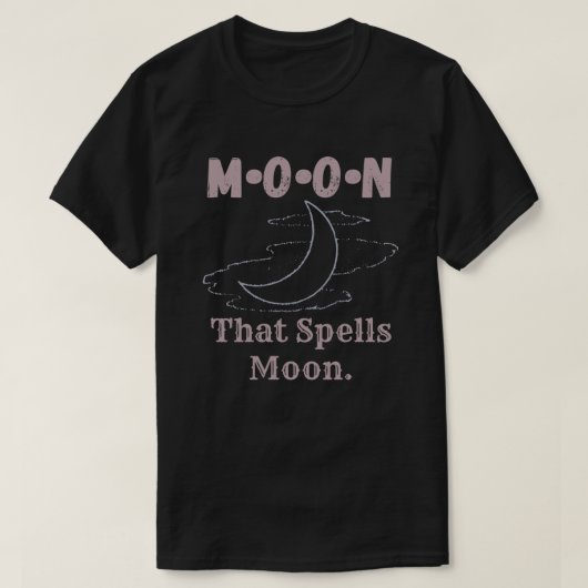 M O N die de maan spreidt T-shirt (Design voorkant)