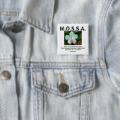 M.O.S.A. Knoop Vierkante Button 5,1 Cm (In situ)