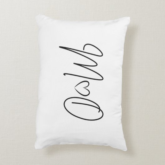 M+O trouwdag Accent Kussen (Achterkant (Verticaal))