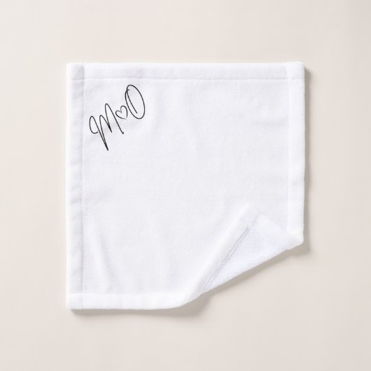 M+O trouwdag Bad Handdoek (Wasdoekje)