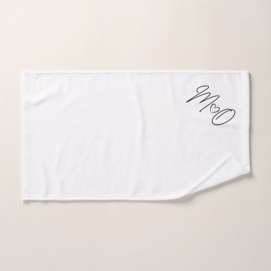 M+O trouwdag Bad Handdoek (Handdoek)