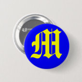 M - OUD ENGELS RONDE BUTTON 5,7 CM (Voorkant /achterkant)