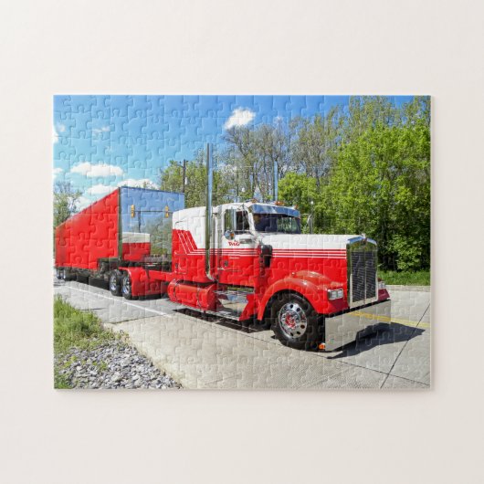 M. Page Red & White W900L Puzzle Legpuzzel (Horizontaal)