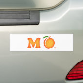 M-peach Bumpersticker (Op auto)