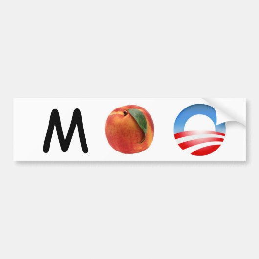 M Peach Obama - Impeach Obama! Bumpersticker (Voorkant)