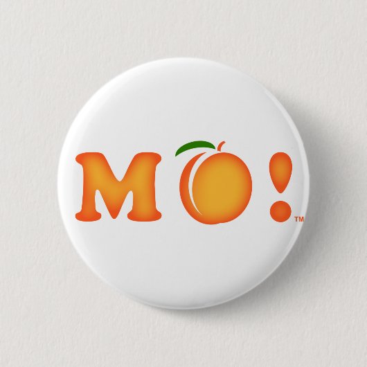 M Peach. Ronde Button 5,7 Cm (Voorkant)